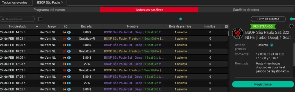 Сателлиты на PokerStars