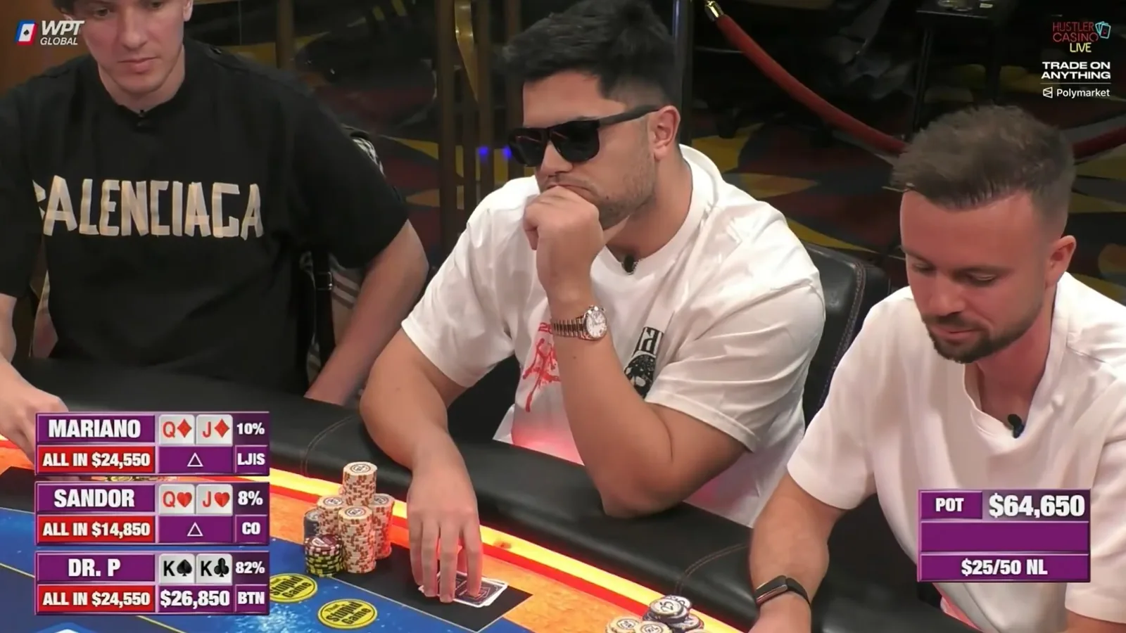 Mariano Grandoli хотел удивить, заколлировав олл-ин с Q-J, но в итоге пожалел об этом - CodigoPoker