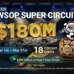 WSOP Super Circuit: US$180 миллионов гарантировано на GGPoker