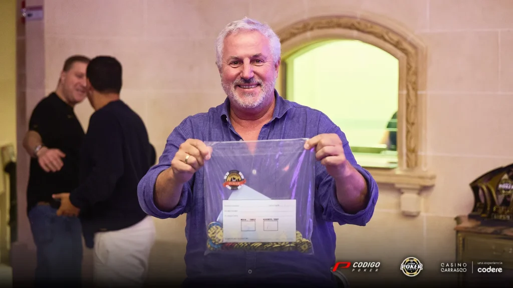 Codere Poker Series: Omar Oyhenart quedó en la cima del Día 2 en Casino Carrasco