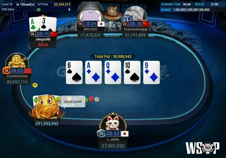 Даниэль Висенте 3 выбывания Wsop Super Circuit
