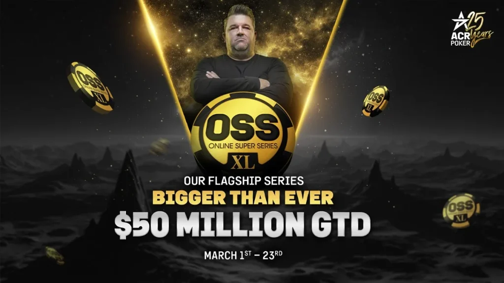 ACR Poker: inician los Eventos Principales de la OSS XL con US$5 millones garantizados