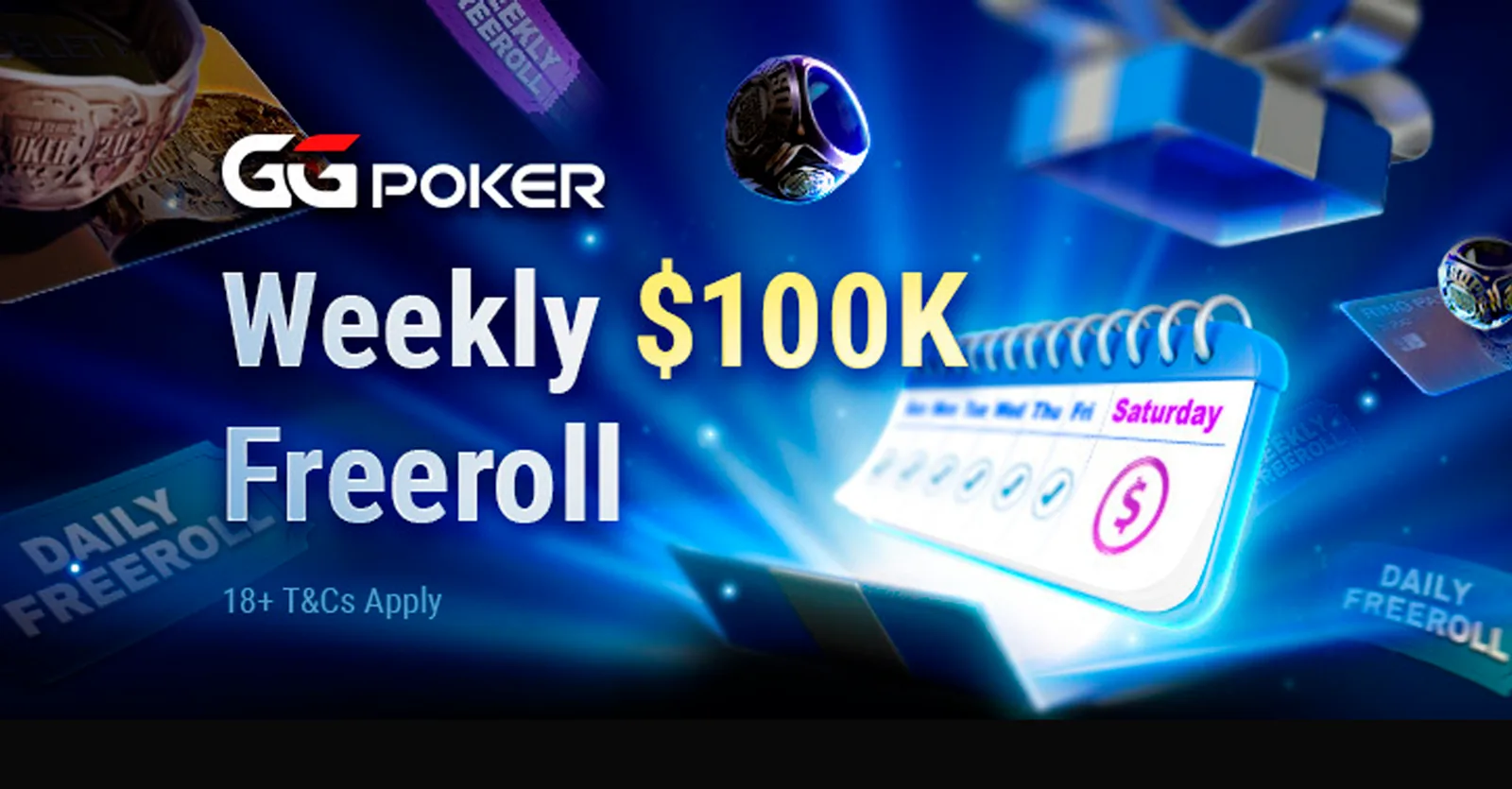 GGPoker: US$100,000 гарантированы в еженедельных фрироллах
