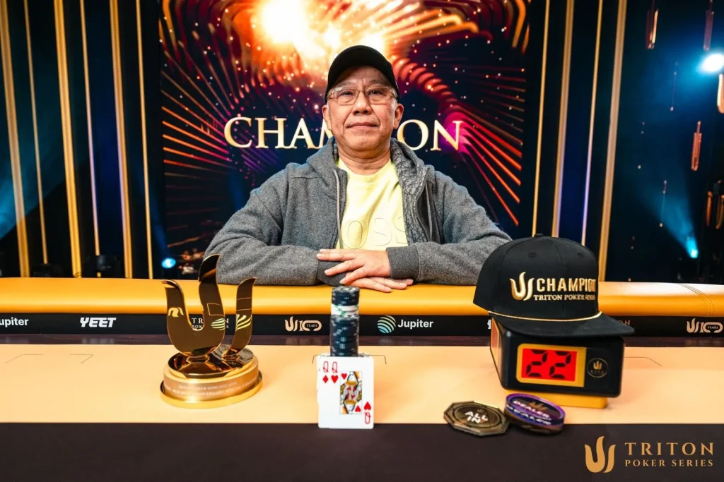 Paul Phua se emocionó tras ganar el Triton 10° Anniversary Special
