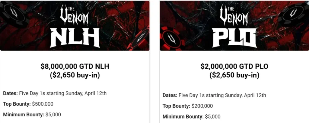 Venom от ACR Poker Dual Mystery Bounty