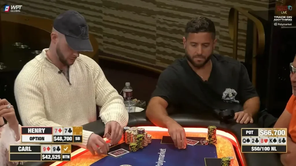 Henry Guttman enloqueció y jugó con par de sietes por más de US$100K en Hustler Casino Live