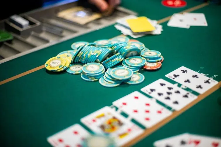 Борд флопа Borgata Стол Карты Фишки
