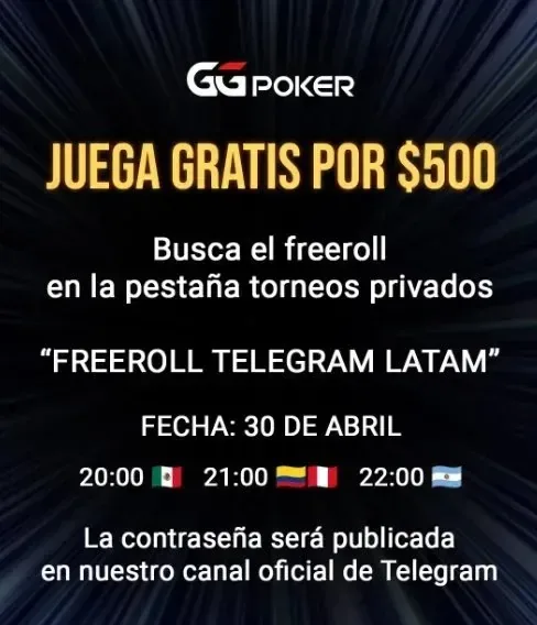 Freeroll Ggpoker 30 De Abril