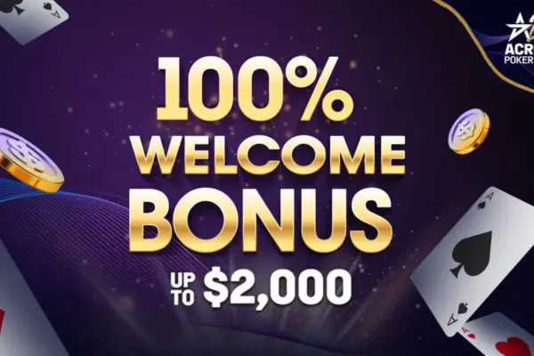 Бонус за приветствие до $2,000 в ACR Poker для новичков