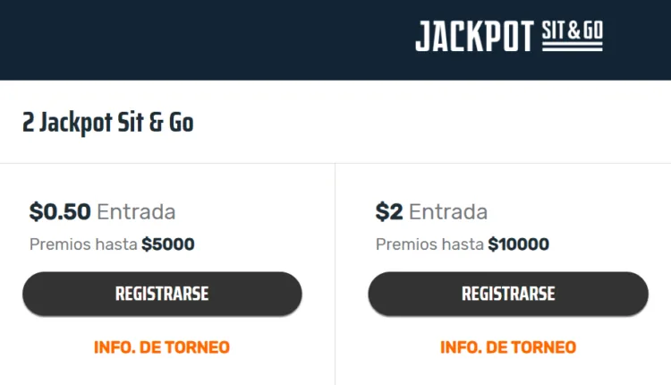 Version Jackpot De Sit And Go En Ignition Poker