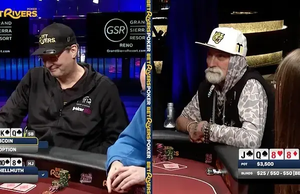 Фил Хельмут выиграл банк с каре восьмерок в своем собственном шоу - CodigoPoker