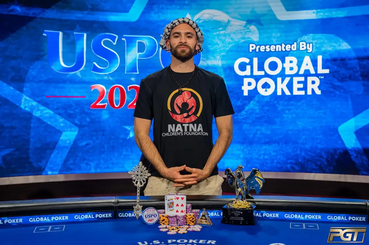 Aram Zobian ganó su cuarto título del PGT en el US Poker Open - CodigoPoker