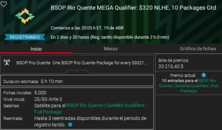 Mega Stelite Pokerstars Bsop