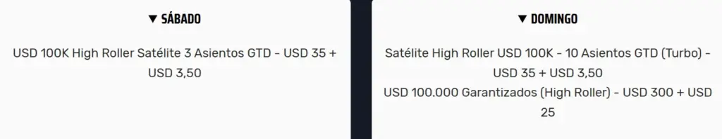 Satélites Sábado Y Domingo