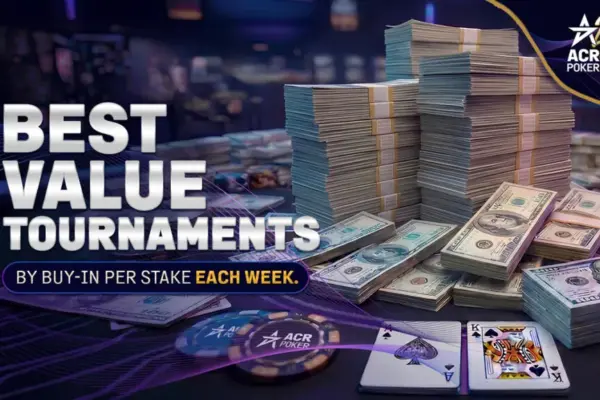 Самые прибыльные турниры ACR Poker: бай-ин US $11 и $50K