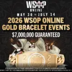 WSOP Online: В США разыграют 30 браслетов и US$7M