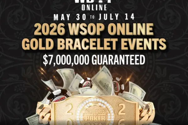WSOP Online: В США разыграют 30 браслетов и US$7M
