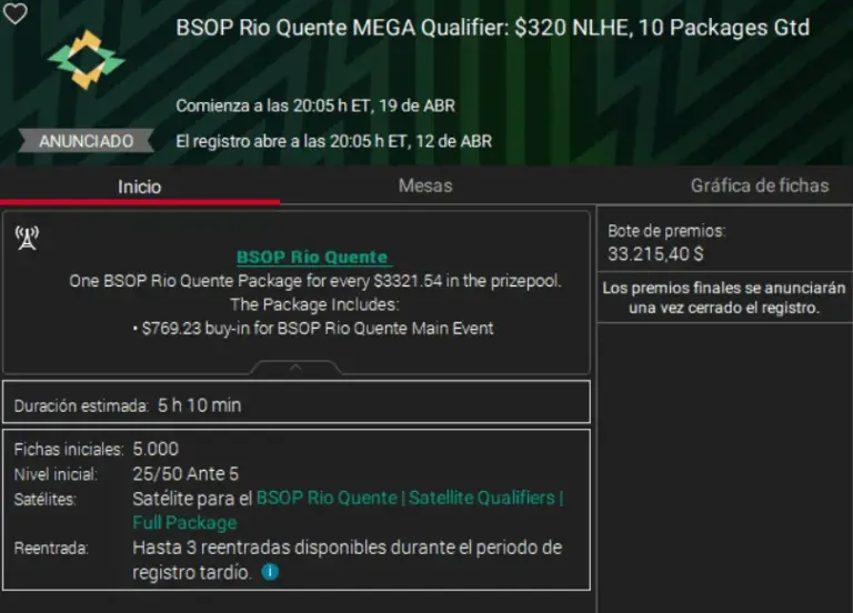 Pokerstars Satelites