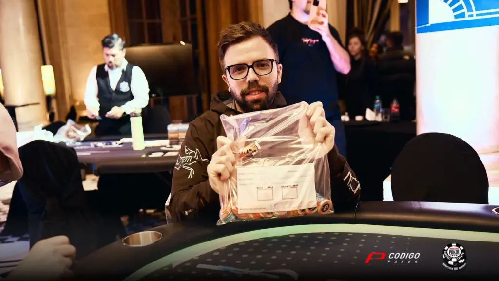WSOP Montevideo: Jeremy Noguero lideró el Día 1 del Two Day High Roller