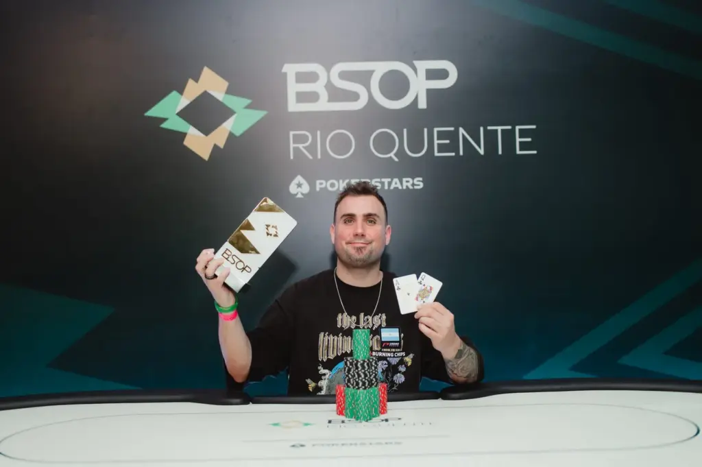 Juan Barattini sumó un título en el Turbo PKO del BSOP Rio Quente