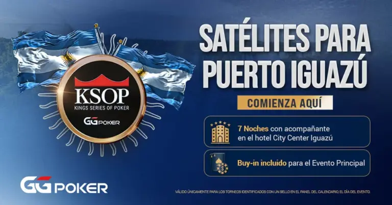 GGPoker: Ya están activos los satélites clasificatorios para el KSOP Iguazú
