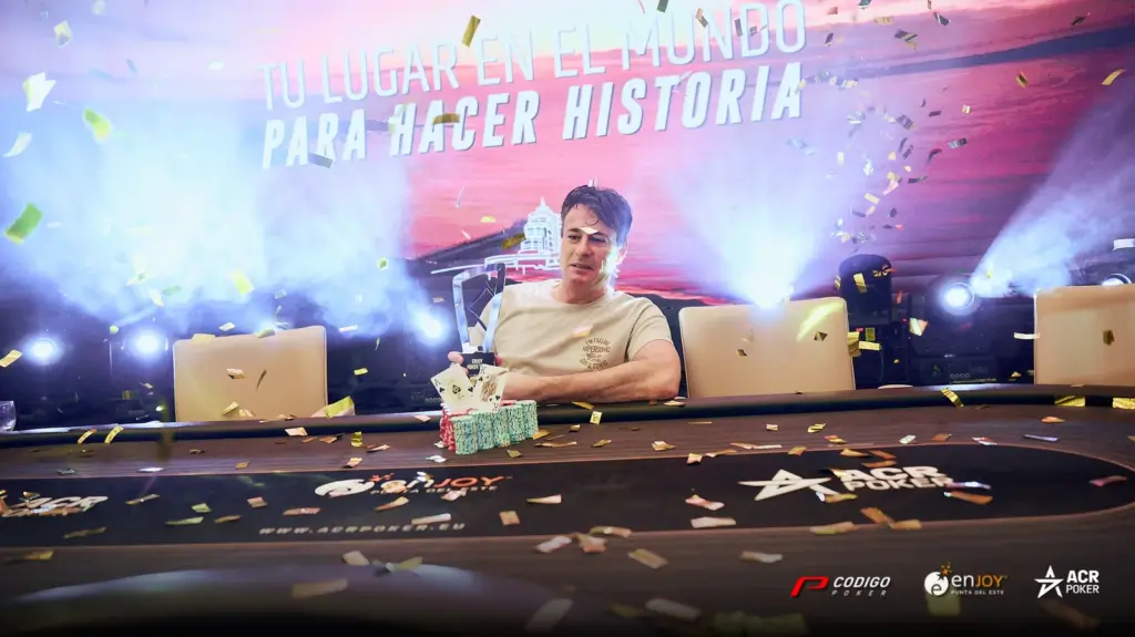 Cristian Rotondo es el campeón del Super High Roller en el Enjoy Poker Tour