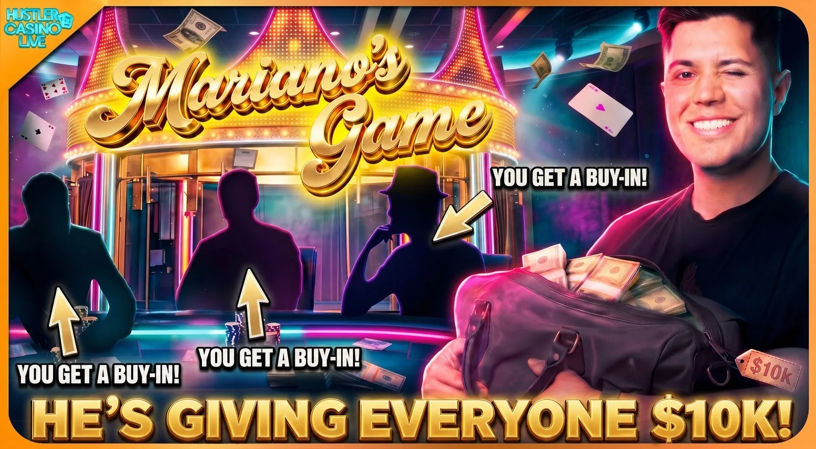 Mariano Grandoli fue anfitrión de su propia partida en Hustler Casino Live y regaló buy-ins a los fans - CodigoPoker