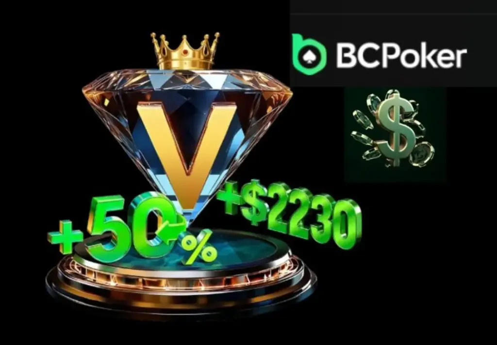 BCPoker VIP: 50% de rakeback para los grinders más activos, y cinco promociones más para todos