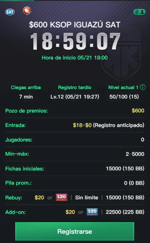 Kkpoker Satélites Ksop De Iguazú