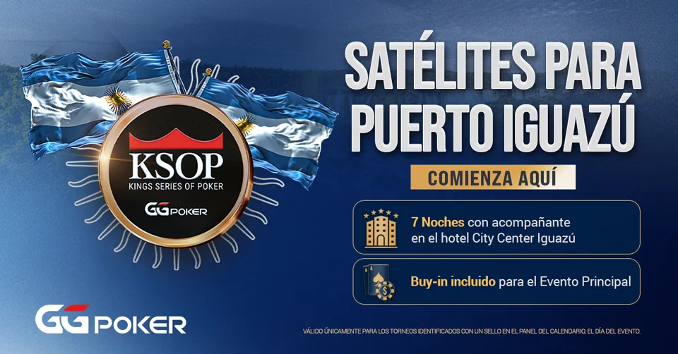 GGPoker активировал сателлиты для KSOP Puerto Iguazú 2026