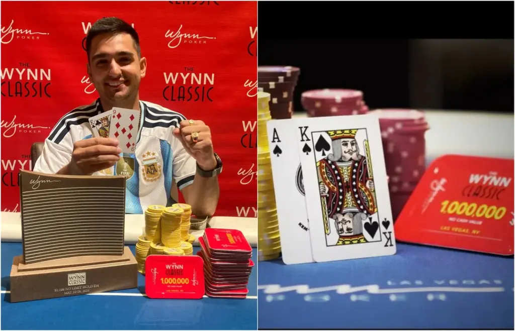 Luciano Macchiarelli metió el primer bombazo argentino en Las Vegas: campeón millonario en el Wynn