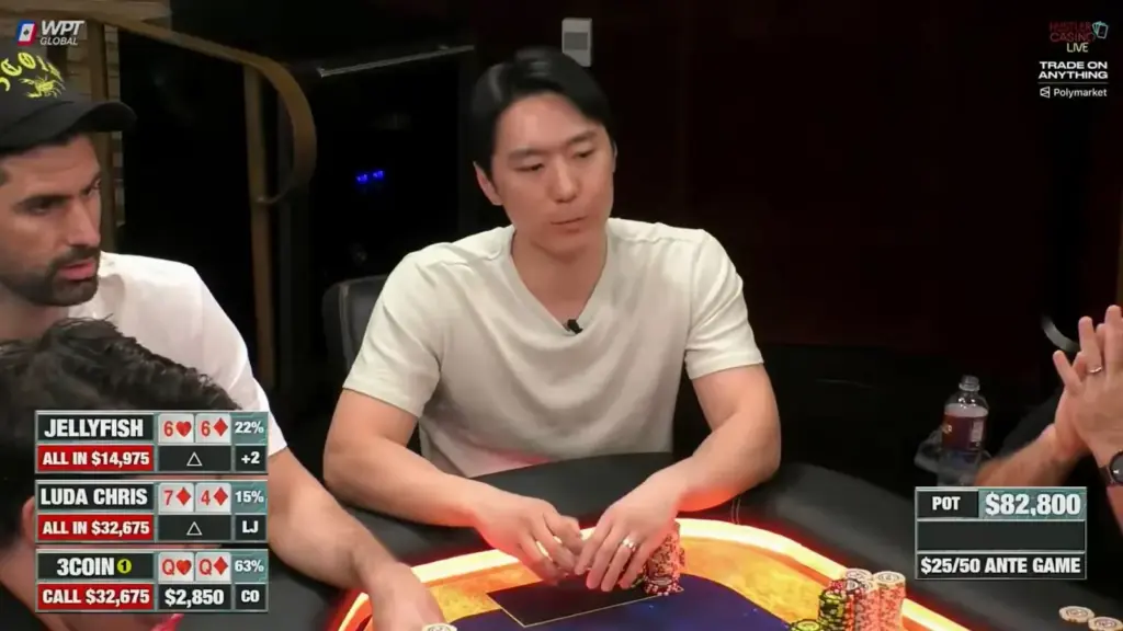 Noche de locura en Hustler Casino: ganó un pozo de más de US$80K con 7-4