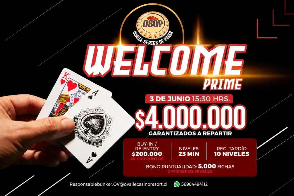 ¡Se encienden las mesas! Hoy comienza el OSOP Prime con el torneo Welcome