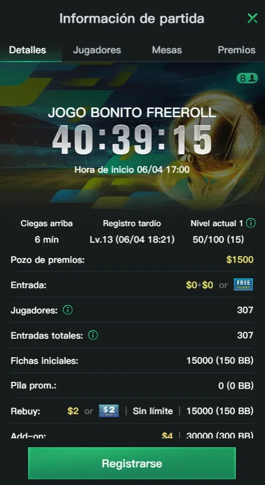 El Próximo Jogo Bonito Freeroll Es Mañana Jueves En Kkpoker.