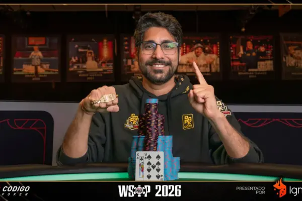 Nishant Sharma выиграл Событие #98 WSOP - CodigoPoker