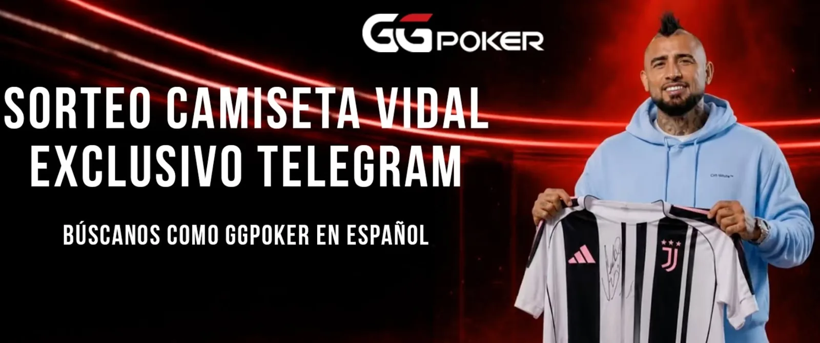 GGPoker дарит 1 футболку Ювентуса Артуро Видаля