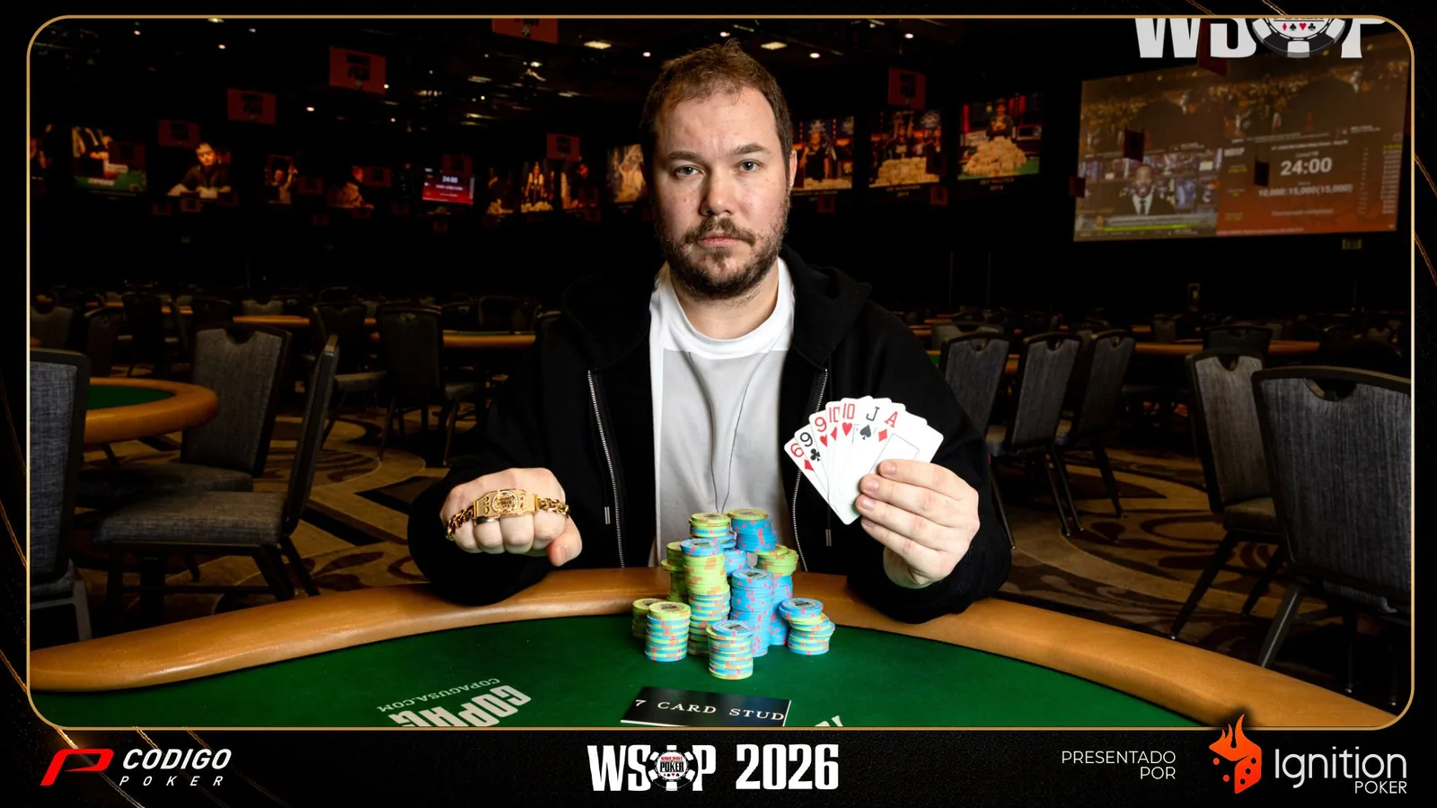 Александр Кострицын выиграл свой первый браслет WSOP в турнире High Roller H.O.R.S.E. - CodigoPoker