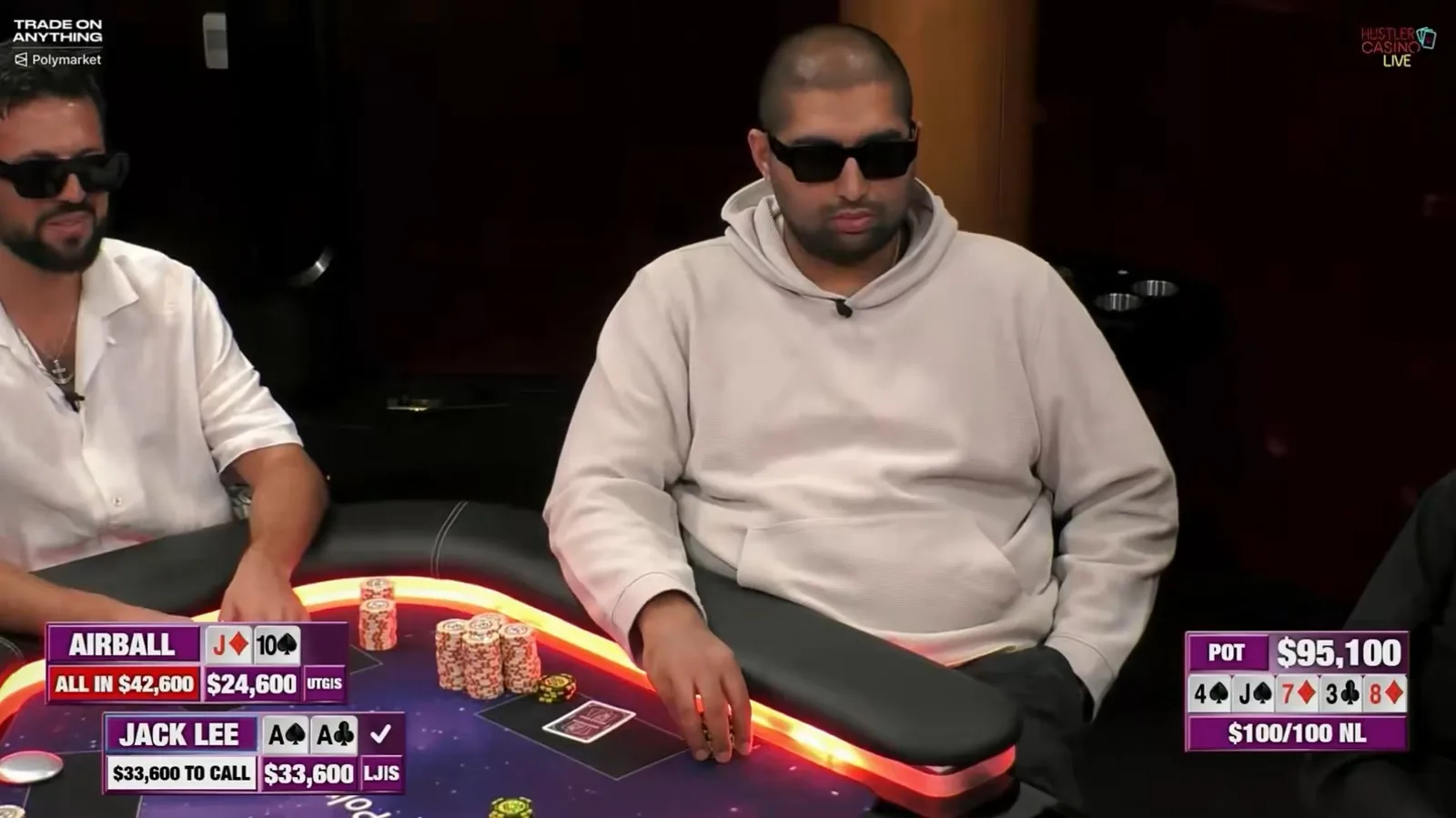 Nik Airball intentó un arriesgado bluff pero se estrelló contra par de ases - CodigoPoker