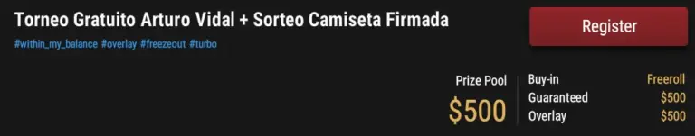 Ggpoker, Arturo Vidal, Freeroll