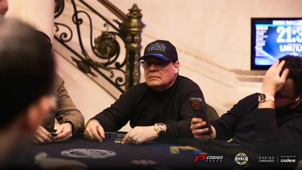 Codere Poker Series: Carlos Neri Trigo terminó en la cima del Día 2 del High Roller