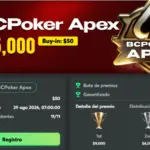 BCPoker открывает сателлиты от 2 долларов США для Apex с призовым фондом 15 000 долларов США