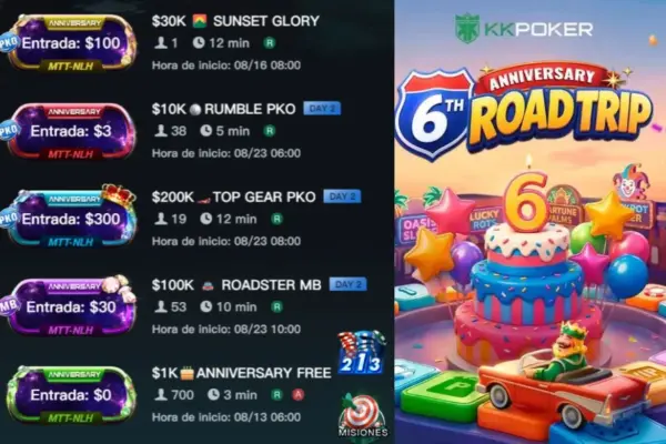 Новые турниры в KKPoker: продолжение юбилея с призовым фондом 600 000 долларов США
