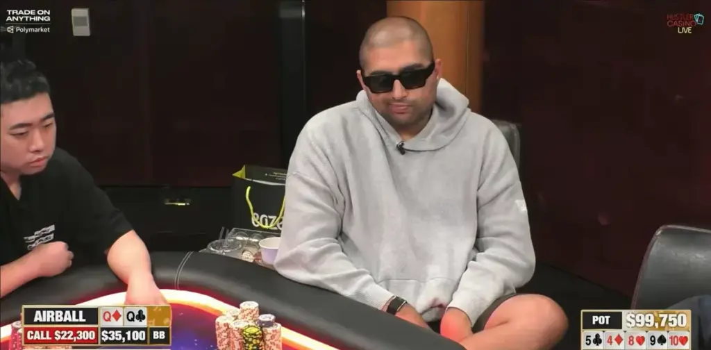 Nik Airball perdió un pozo de US$100K en Hustler Casino Live