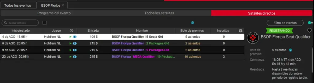 Satelites Bsop Floripa Pokerstasr