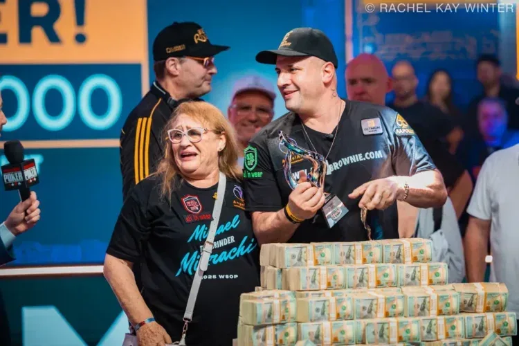 Michael Mizrachi Campeon Wsop Mian Event 2025 Con Su Mama