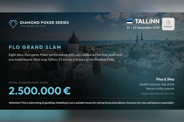 PLO Grand Slam в Таллине обещает отличный экшен с гарантией в €2,5M GTD - CodigoPoker