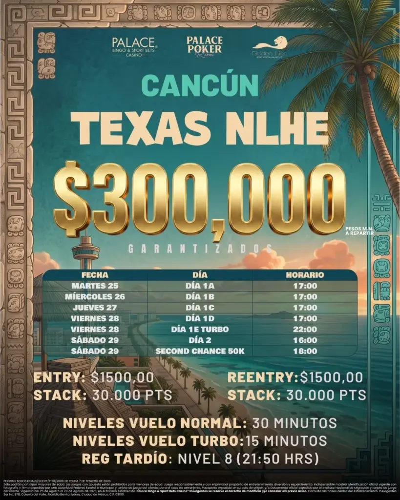 Texas Nlhe Palace Cancun Ago 2026Ed