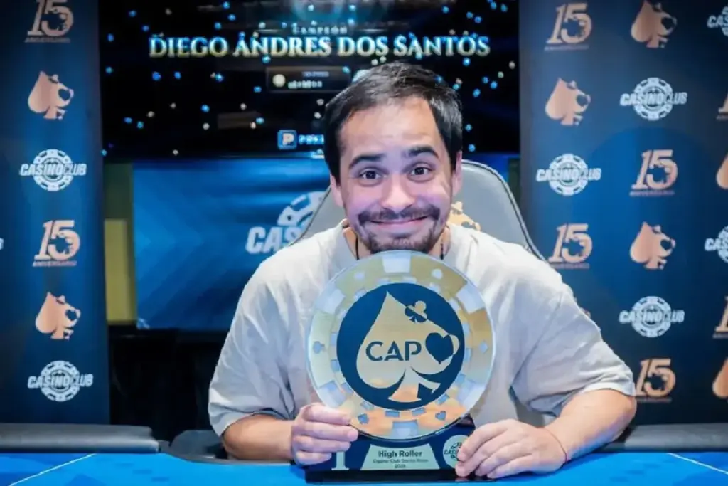 Andrés Dos Santos se quedó con el evento High Roller del CAP Santa Rosa