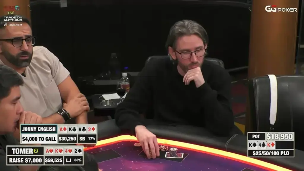 Pensó que había flopeado la mejor mano, pero su rival lo superó y sufrió un cooler de US$75K