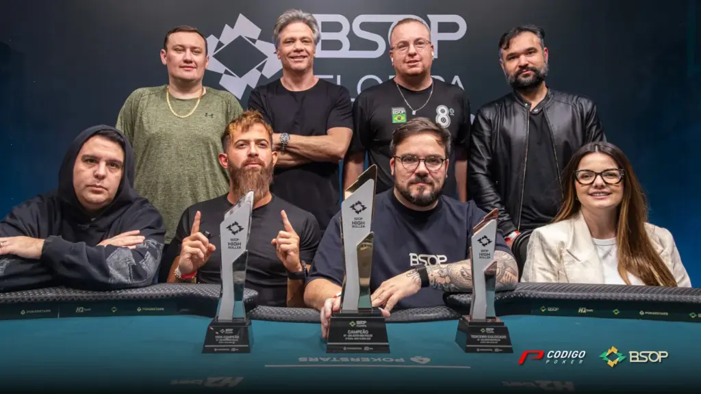 Gonzalo Almada y Martín Romero pelean en la FT del Super High Roller del BSOP Floripa